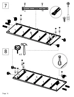 Preview for 10 page of TUHOME Furniture 5 DRAWERS DRESSER Assembly Instructions Manual