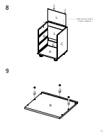 Предварительный просмотр 10 страницы TUHOME Furniture Alaska CLB 5982 Assembly Instructions Manual