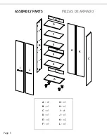 Предварительный просмотр 5 страницы TUHOME Furniture ALB5603 Assembly Instructions Manual