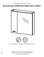 TUHOME Furniture BARCELONA MIRRORED MEDICINE CABINET Assembly Instructions Manual preview