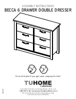 TUHOME Furniture BECCA CLZ 7151 Assembly Instructions Manual preview