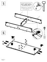 Preview for 9 page of TUHOME Furniture BOLTON 120 CWZ5950 Assembly Instructions Manual