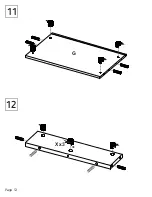 Preview for 12 page of TUHOME Furniture BOLTON 120 CWZ5950 Assembly Instructions Manual