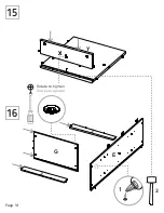 Preview for 14 page of TUHOME Furniture BOLTON 120 CWZ5950 Assembly Instructions Manual