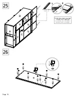 Preview for 19 page of TUHOME Furniture BOLTON 120 CWZ5950 Assembly Instructions Manual