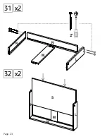 Preview for 23 page of TUHOME Furniture BOLTON 120 CWZ5950 Assembly Instructions Manual