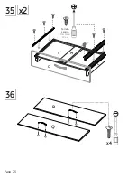 Preview for 25 page of TUHOME Furniture BOLTON 120 CWZ5950 Assembly Instructions Manual