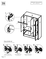 Preview for 27 page of TUHOME Furniture BOLTON 120 CWZ5950 Assembly Instructions Manual