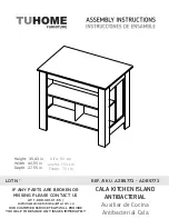 Preview for 1 page of TUHOME Furniture CALA ADB5773 Assembly Instructions Manual