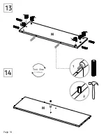 Preview for 14 page of TUHOME Furniture CALA ADB5773 Assembly Instructions Manual