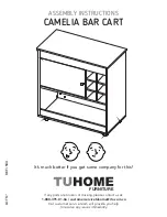 Preview for 1 page of TUHOME Furniture CAMELIA BAR CART Assembly Instructions Manual