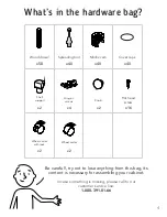 Preview for 4 page of TUHOME Furniture CAMELIA BAR CART Assembly Instructions Manual