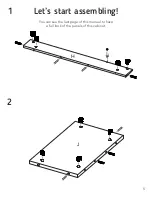 Preview for 6 page of TUHOME Furniture CAMELIA BAR CART Assembly Instructions Manual