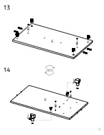 Preview for 12 page of TUHOME Furniture CAMELIA BAR CART Assembly Instructions Manual