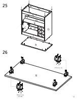 Preview for 18 page of TUHOME Furniture CAMELIA BAR CART Assembly Instructions Manual