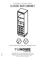 Preview for 1 page of TUHOME Furniture CLASSIC BAR CABINET Assembly Instructions Manual