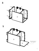 Preview for 11 page of TUHOME Furniture Congo ELG5968 Assembly Instructions Manual