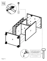 Preview for 14 page of TUHOME Furniture DUKAT MLV4443 Assembly Instructions Manual