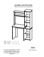 Preview for 1 page of TUHOME Furniture ELW 3938 Assembly Instructions Manual