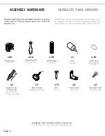 Preview for 4 page of TUHOME Furniture ELW 3938 Assembly Instructions Manual