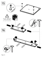 Preview for 14 page of TUHOME Furniture ELW 3938 Assembly Instructions Manual