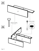 Preview for 19 page of TUHOME Furniture ELW 3938 Assembly Instructions Manual