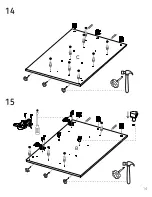 Preview for 14 page of TUHOME Furniture GINGER KITCHEN ISLAND Assembly Instructions Manual