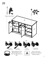 Preview for 17 page of TUHOME Furniture GINGER KITCHEN ISLAND Assembly Instructions Manual