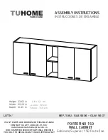 TUHOME Furniture GLB 5606 Assembly Instructions Manual preview