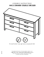 TUHOME Furniture HMS CBD7667 Assembly Instructions Manual preview