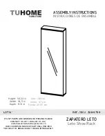 Preview for 1 page of TUHOME Furniture Leto ZLW4759 Assembly Instructions Manual