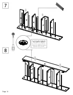 Preview for 10 page of TUHOME Furniture Leto ZLW4759 Assembly Instructions Manual