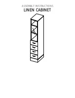 Preview for 1 page of TUHOME Furniture LINEN CABINET Assembly Instructions Manual