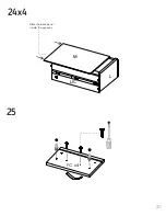 Preview for 20 page of TUHOME Furniture LINEN CABINET Assembly Instructions Manual