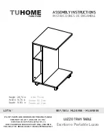 Preview for 1 page of TUHOME Furniture LUZZO MLD5958 Assembly Instructions Manual