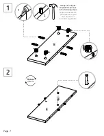 Preview for 7 page of TUHOME Furniture LUZZO MLD5958 Assembly Instructions Manual