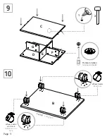 Preview for 11 page of TUHOME Furniture LUZZO MLD5958 Assembly Instructions Manual