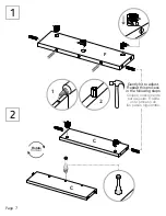 Предварительный просмотр 7 страницы TUHOME Furniture MASAI ELI5712 Assembly Instructions Manual