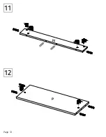 Предварительный просмотр 12 страницы TUHOME Furniture MASAI ELI5712 Assembly Instructions Manual