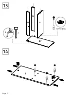 Предварительный просмотр 13 страницы TUHOME Furniture MASAI ELI5712 Assembly Instructions Manual