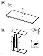 Предварительный просмотр 14 страницы TUHOME Furniture MASAI ELI5712 Assembly Instructions Manual