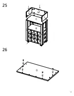 Предварительный просмотр 18 страницы TUHOME Furniture MEMPHIS BAR CART Assembly Instructions Manual