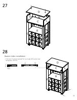 Предварительный просмотр 19 страницы TUHOME Furniture MEMPHIS BAR CART Assembly Instructions Manual