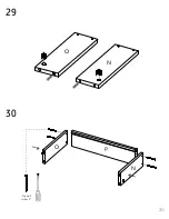 Предварительный просмотр 20 страницы TUHOME Furniture MEMPHIS BAR CART Assembly Instructions Manual