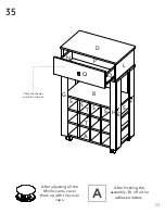 Предварительный просмотр 23 страницы TUHOME Furniture MEMPHIS BAR CART Assembly Instructions Manual