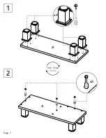 Preview for 7 page of TUHOME Furniture MLB 3921 Assembly Instructions Manual