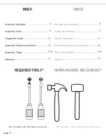 Предварительный просмотр 3 страницы TUHOME Furniture MULTIUSOS MLB 4469 Assembly Instructions Manual