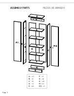 Предварительный просмотр 5 страницы TUHOME Furniture MULTIUSOS MLB 4469 Assembly Instructions Manual