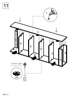 Предварительный просмотр 12 страницы TUHOME Furniture MULTIUSOS MLB 4469 Assembly Instructions Manual