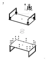 Предварительный просмотр 9 страницы TUHOME Furniture NORA LIFT TOP MLC 6256 Assembly Instructions Manual